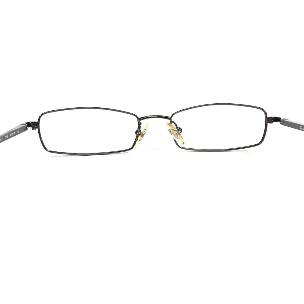 Persol Petite Eyeglasses Frames 2268-V 796 Gunmetal Grey Wire Rim 49-17-135